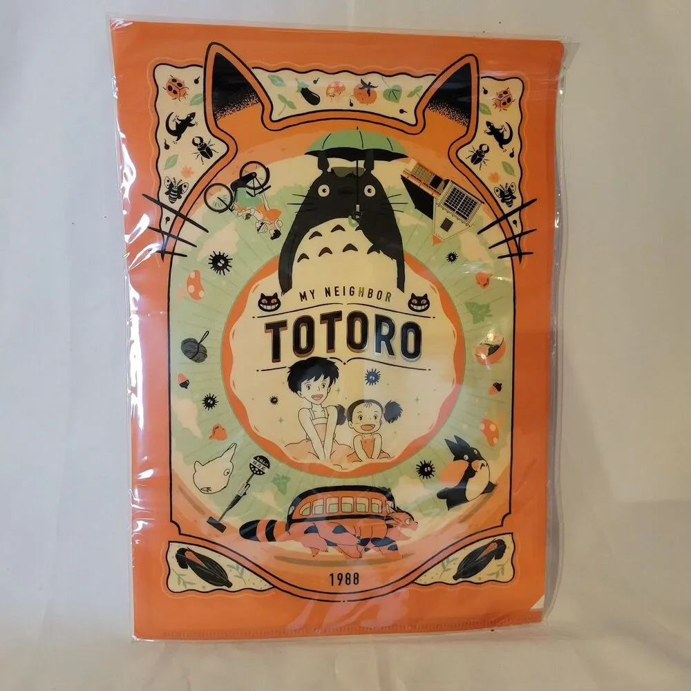 Studio Ghibli (My Neighbor Totoro) Clear File Retro Official Japan Kawaii